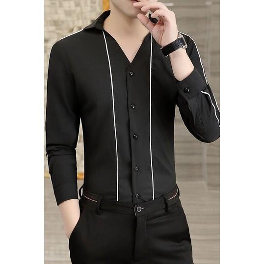 Áo sơ Mi, Áo sơ Mi Nam dài tay, chất liệu Cotton cao cấp có giãn, mát mẻ, thấm mồ hôi, không nhăn, không nhàu,mã N35