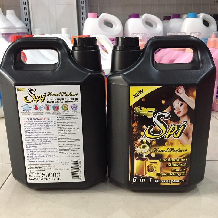 Nước giặt xả đậm đặc 06 in 01 SPJ đen 5.000ml Thái Lan