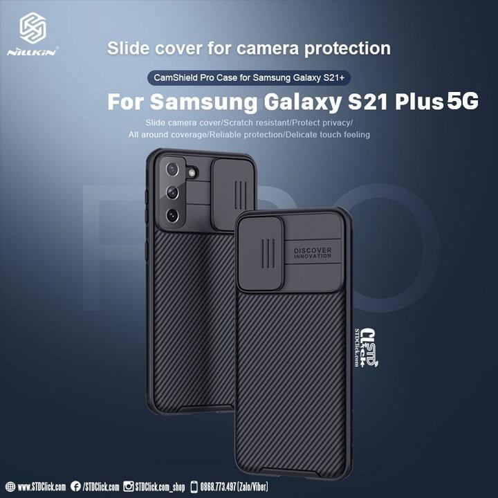 ỐP LƯNG DÀNH CHO ĐIỆN THOẠI SAMSUNG GALAXY S21 PLUS 5G NILLKIN CAMSHIELD PRO BẢO VỆ CAMERA