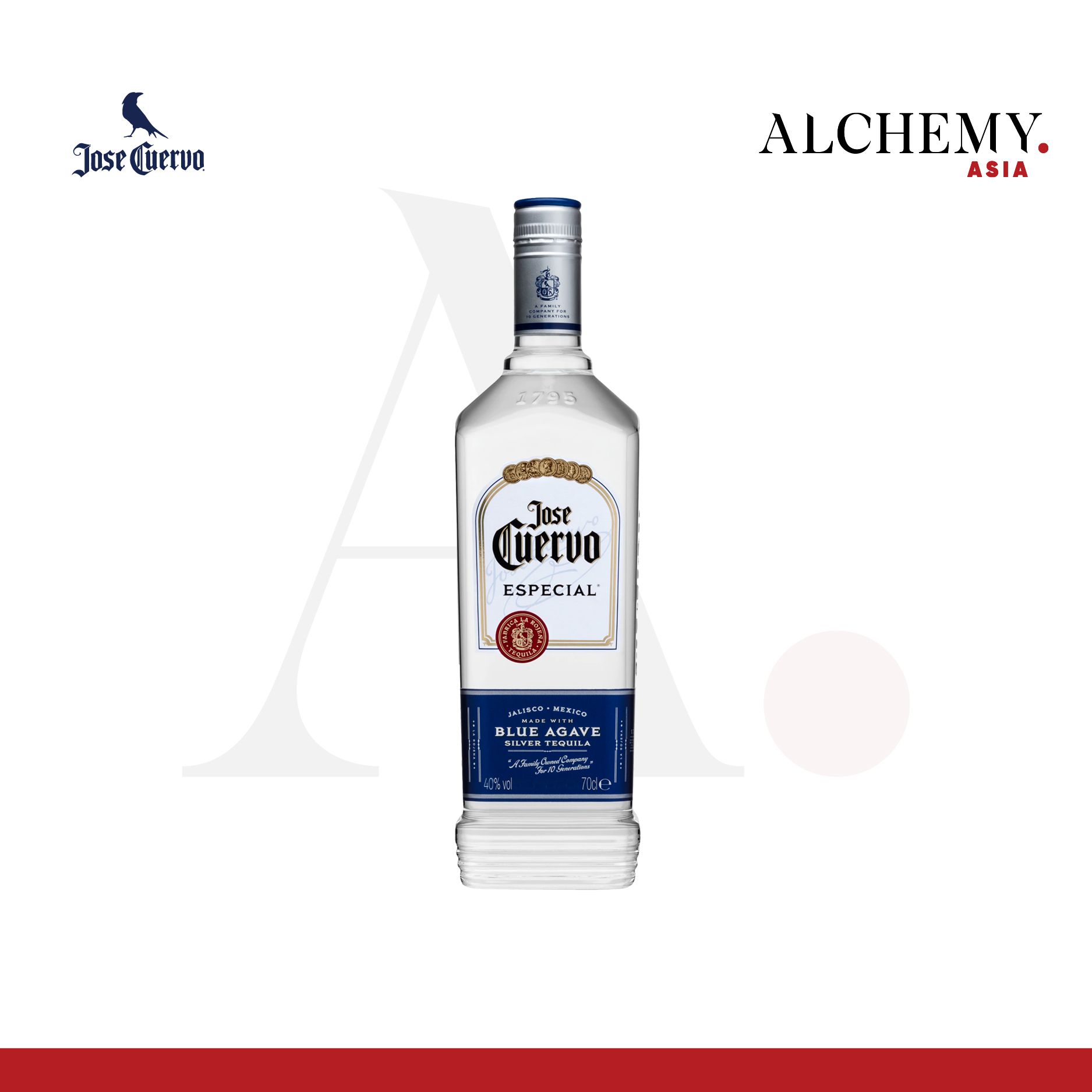 Rượu Tequila Jose Cuervo Especial Silver 40% 1x750ml