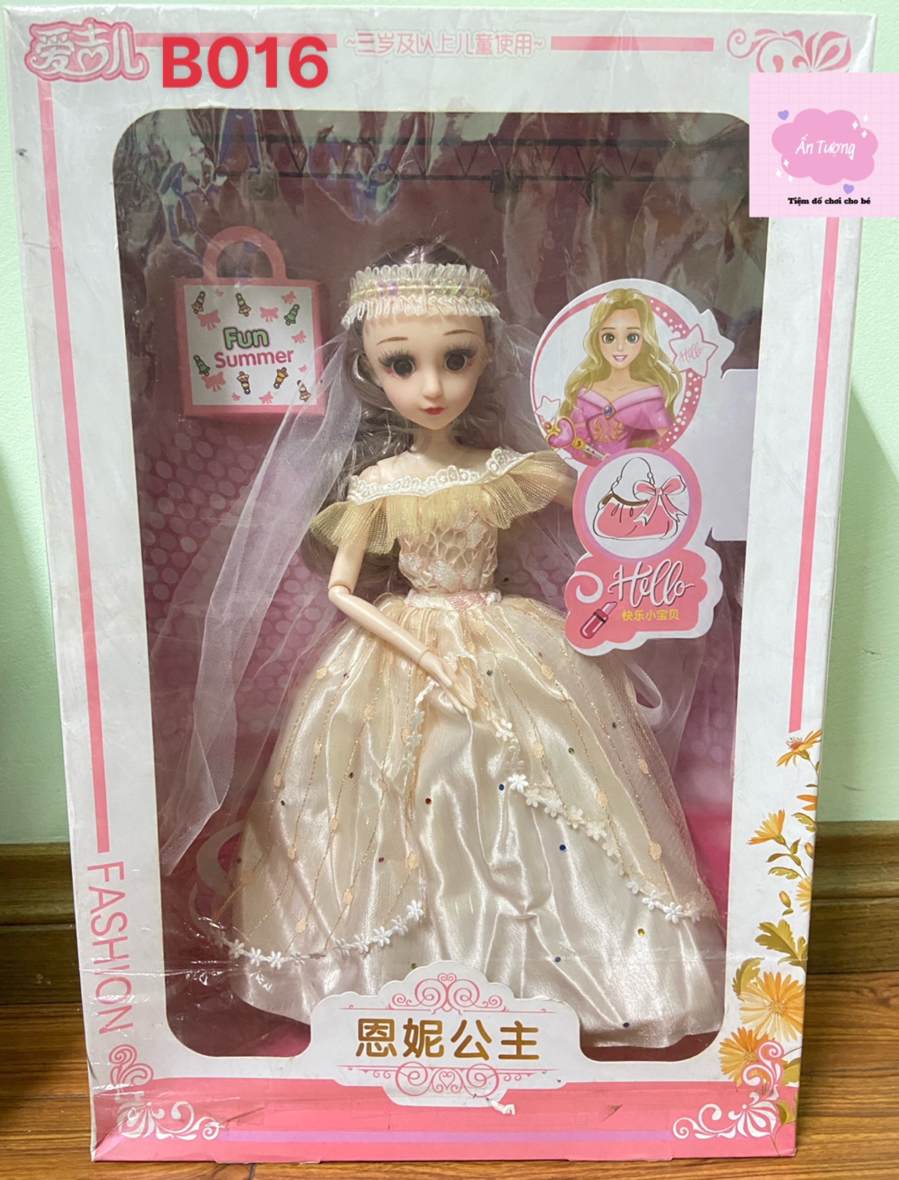 Đồ chơi bé gái - Đồ chơi búp bê- Hộp  búp bê Barbie công chúa, búp bê cô dâu xinh đẹp