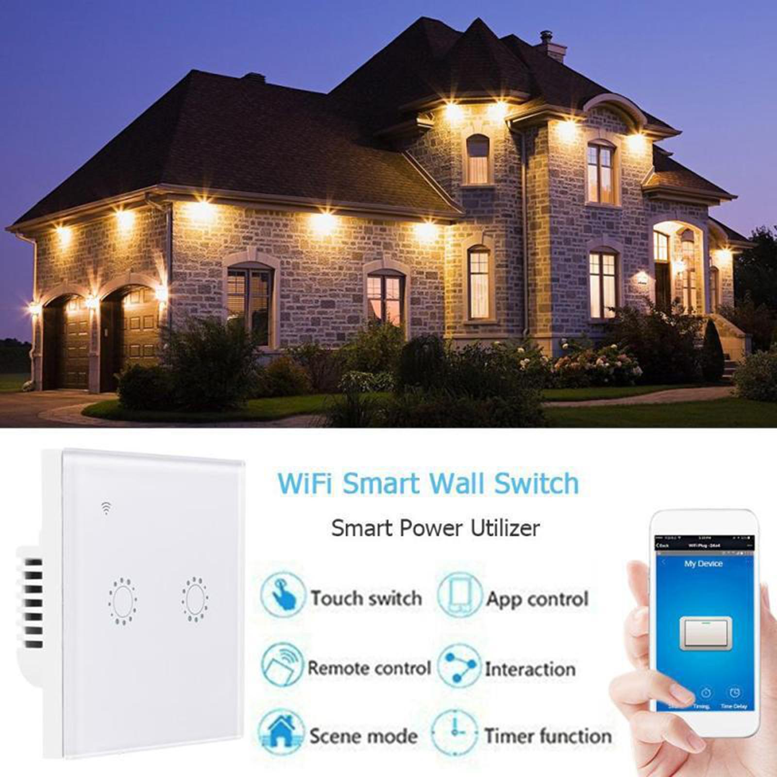 Smart Light Switch, Wi-Fi Light Switch Works with Alexa and Google Assistant, 1-Pack, Black