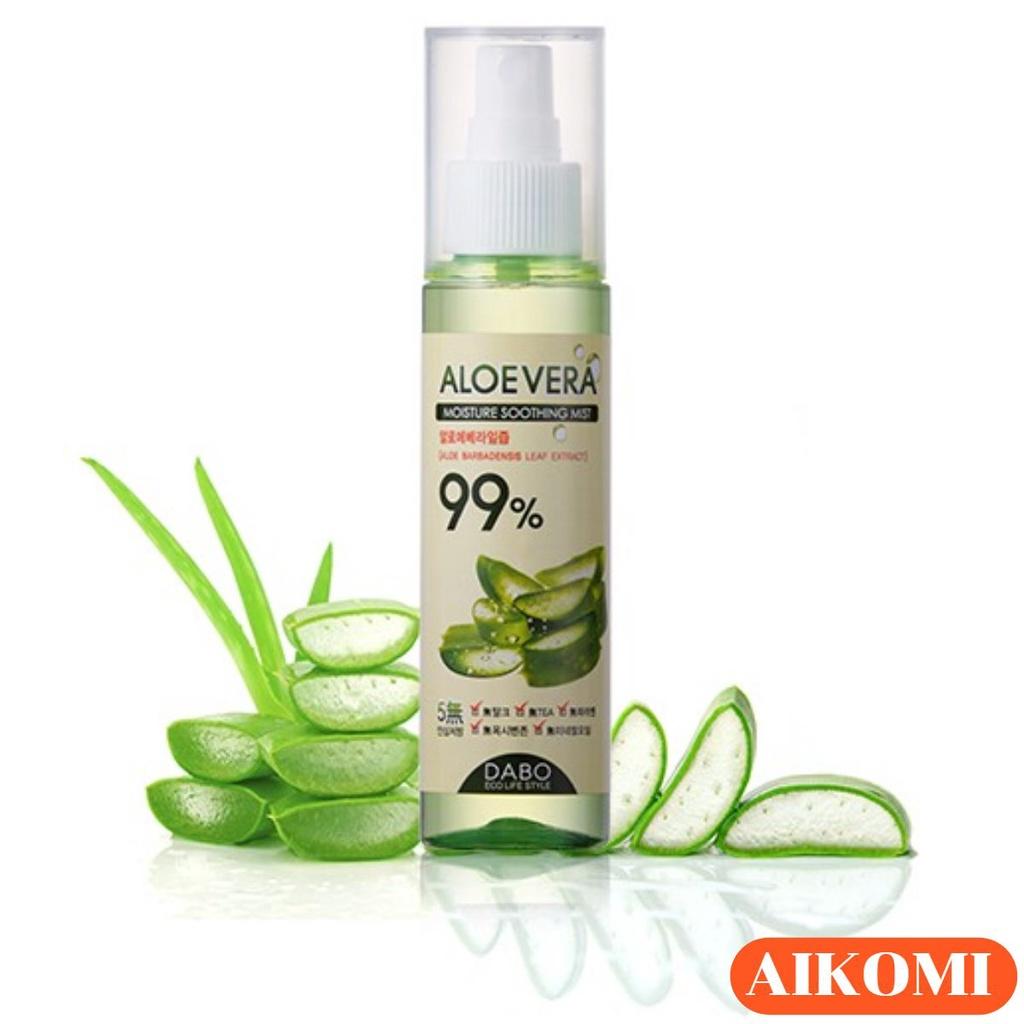 Xịt khoáng dưỡng da lô hội Dabo Aloe Vera Moisture Soothing Mist 99% 100ml