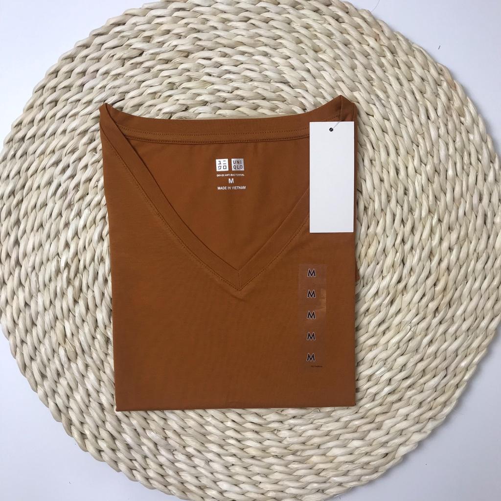 Áo thun cotton nữ Basic Màu đỏ đô, đen, nâu, trắng, hồng, xanh, da Thấm Hút Thoáng Mát, Co Giãn 4 Chiều
