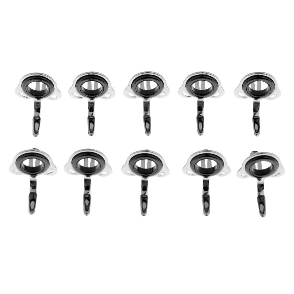 10pcs Fishing Rod Guide Eyes Ceramic Ring DIY Rod Building Component