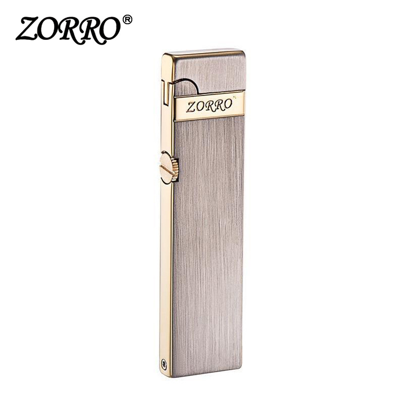 Hộp Quẹt Bật Lửa Xăng Đá Zorro Z725 Siêu Mỏng Tặng Kèm Dụng Cụ Văn Ốc - Nhiều Màu