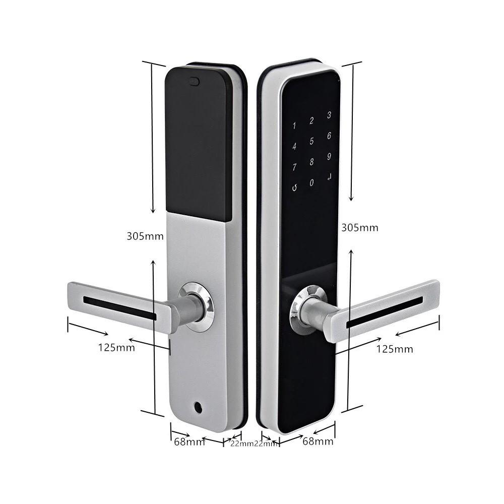 Khóa cửa vân tay cho cửa gỗ cao cấp mở khóa qua APP, vân tay, thẻ từ, cấp mã từ xa cho homestay neolock neo3S