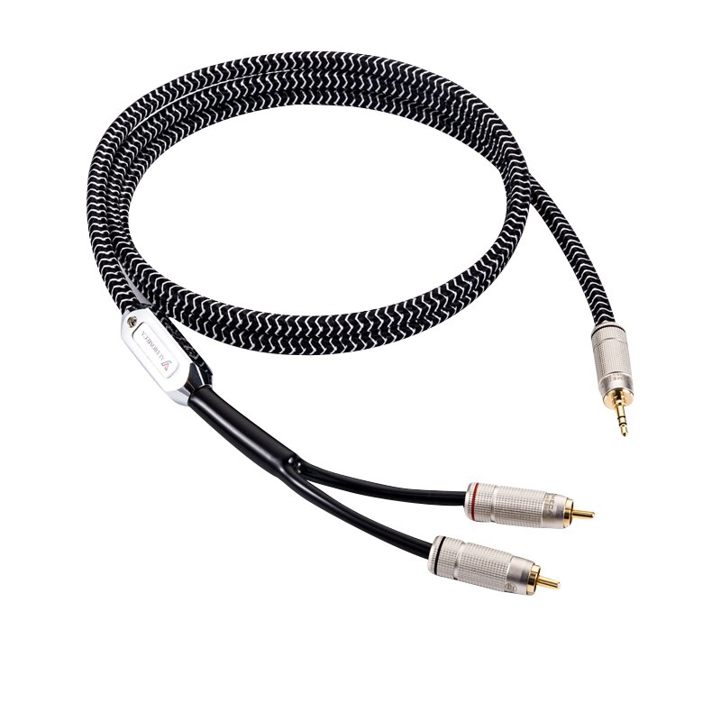 Dây Tín Hiệu Âm Thanh Hifi Audiomeca 3.5mm Ra 2 Đầu RCA Chống Nhiễu Dài 1.5m - Hàng Nhập Khẩu