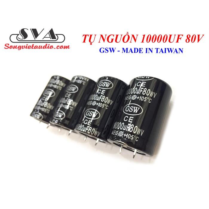 TỤ 80V 10000 uF HIỆU GSW - 1 TỤ