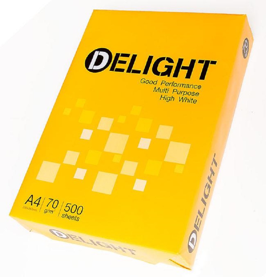 Thùng 5 Ream Giấy photo A4 Delight DL 70g