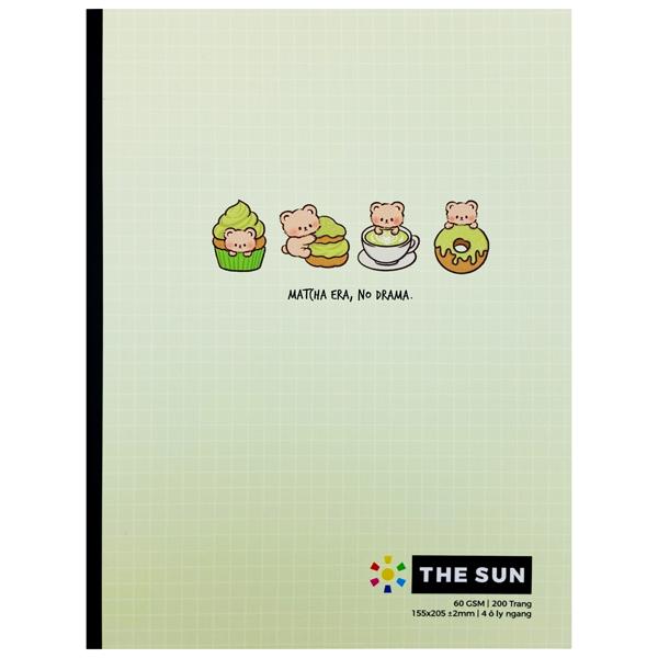 Tập Học Sinh Kawaii - 4 Ô Ly Ngang - 200 Trang 60gsm - The Sun 02