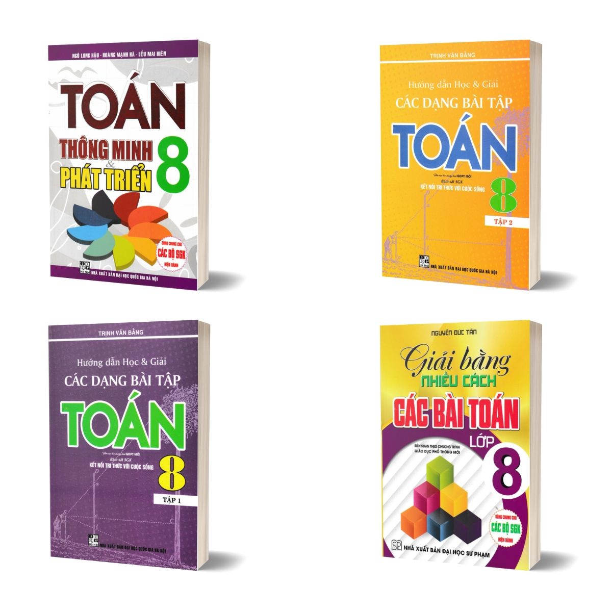 Combo Hướng Dẫn Học Và Giải Các Dạng Bài Tập Toán 8 + Toán Thông Minh Và Phát Triển 8 + Giải Bằng Nhiều Cách Các Bài Toán Lớp 8