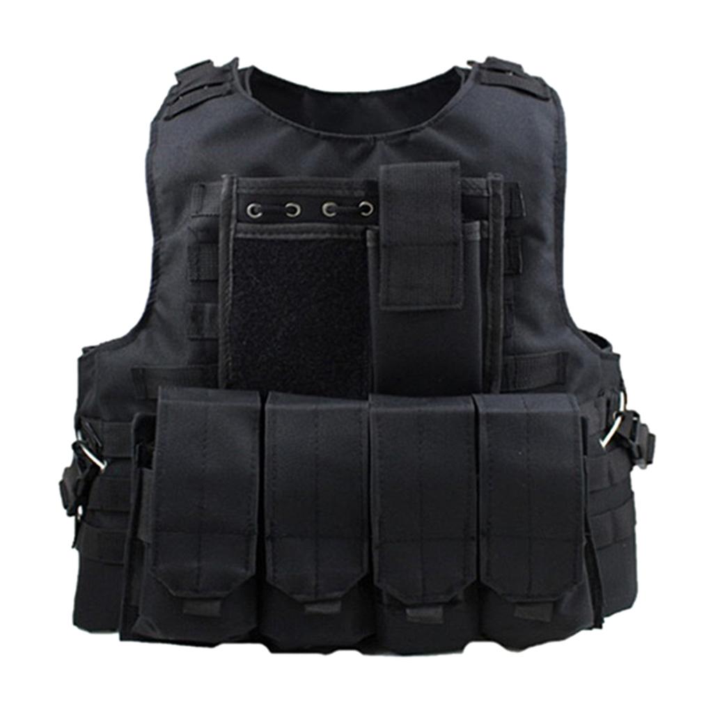 Tactical Military Vest Airsoft Molle Combat Hunting CS Game Vest Black