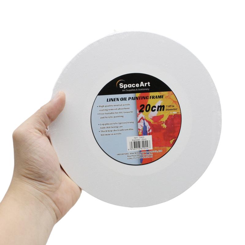 Khung Tranh Canvas Vải Bố Tròn Ø20 cm - Space Art DA20