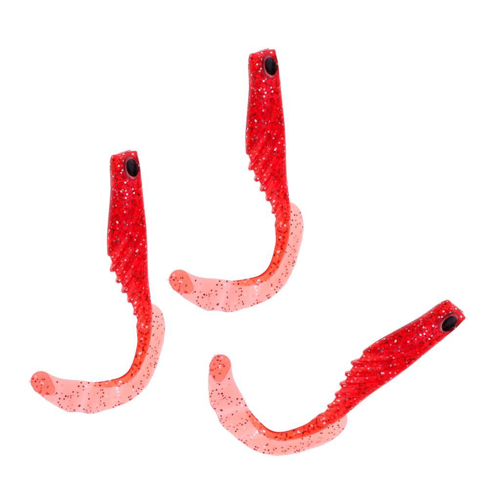 3pcs Soft Fishing Lure Baits Fishing Lure Simulation Bait Fish Made of durable Silica gel Easy to use