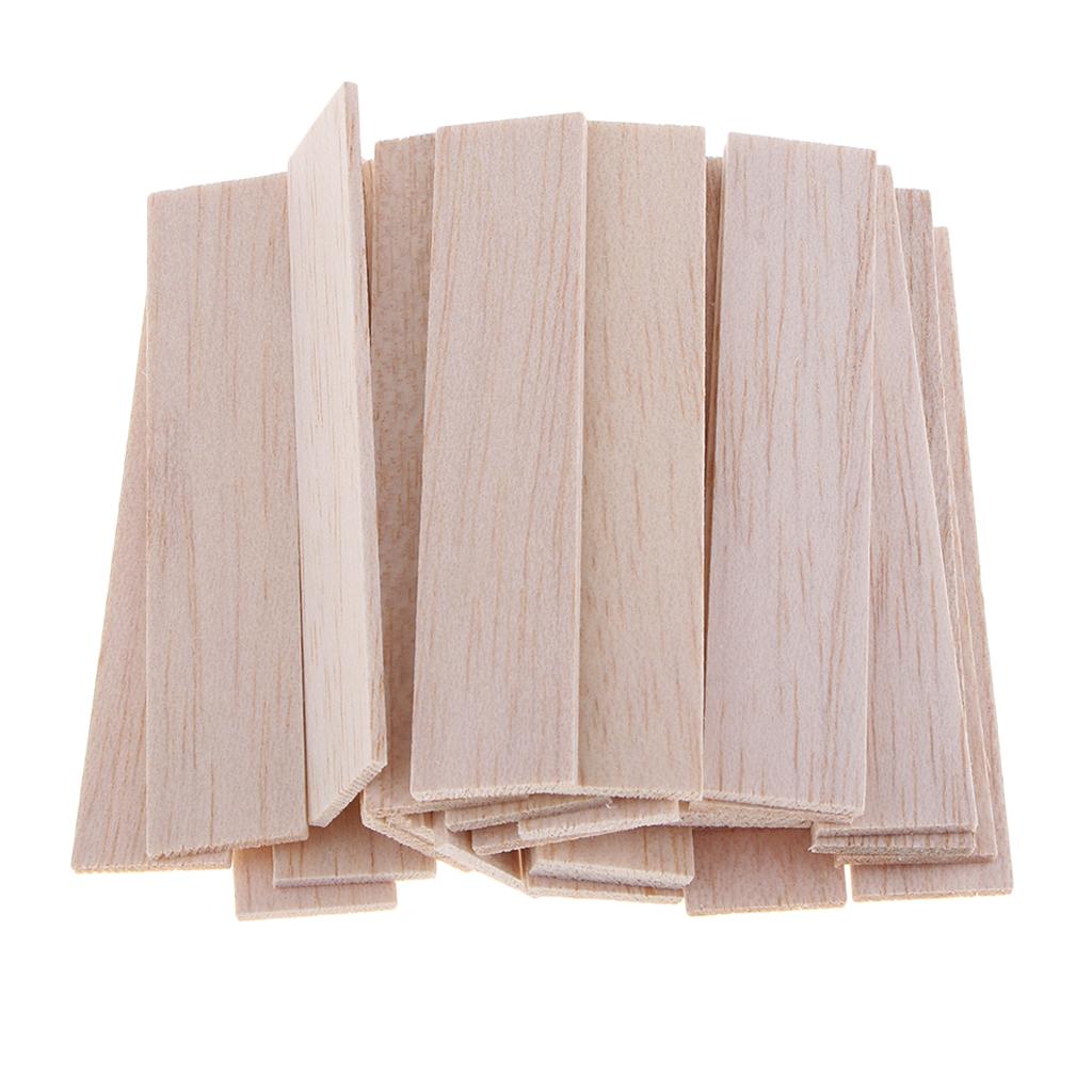 80pcs Natural Wood Slices Unfinished Wooden Sticks Kids Craft DIY Ornament
