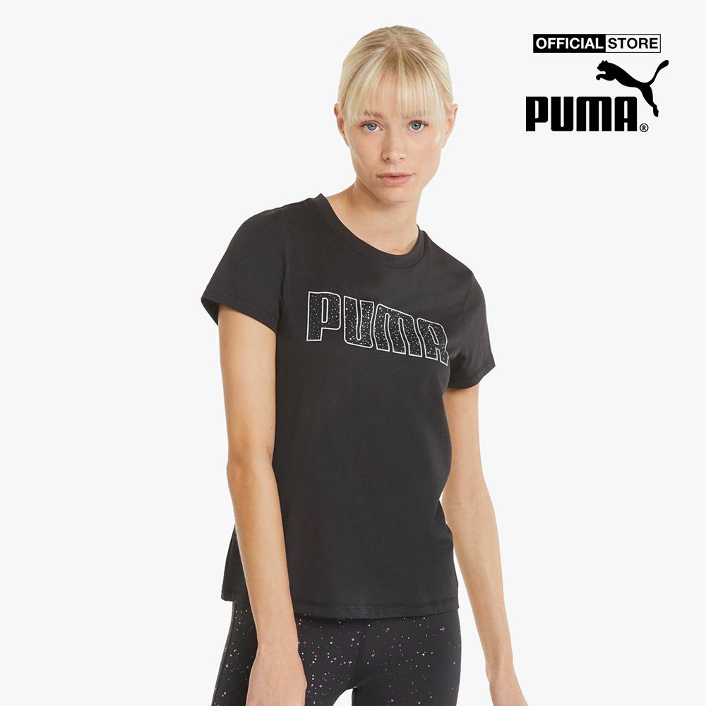 PUMA - Áo thun thể thao nữ tay ngắn Stardust Crystalline Training 521374-01