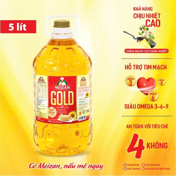 Dầu Ăn Meizan Gold 5 Lít