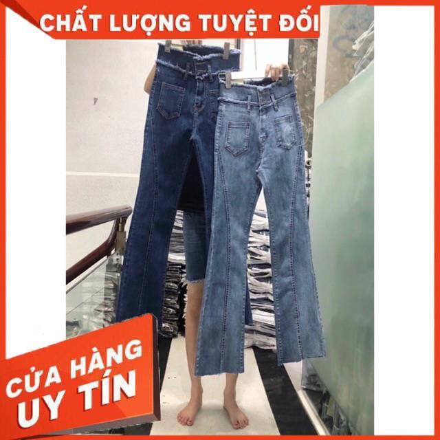 QUẦN JEANS LOE LƯNG SIÊU CAO XẺ GẤU