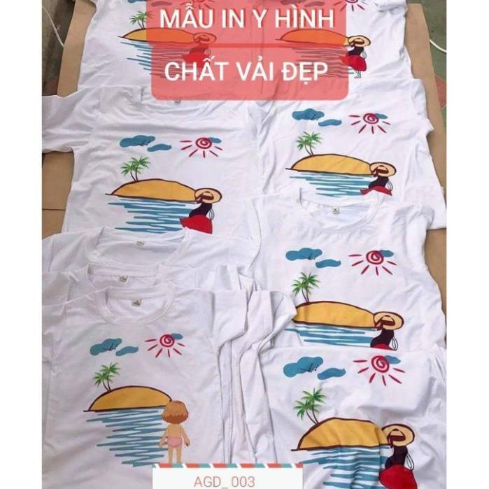 Áo thun gia đình 4 người _ AGD1215