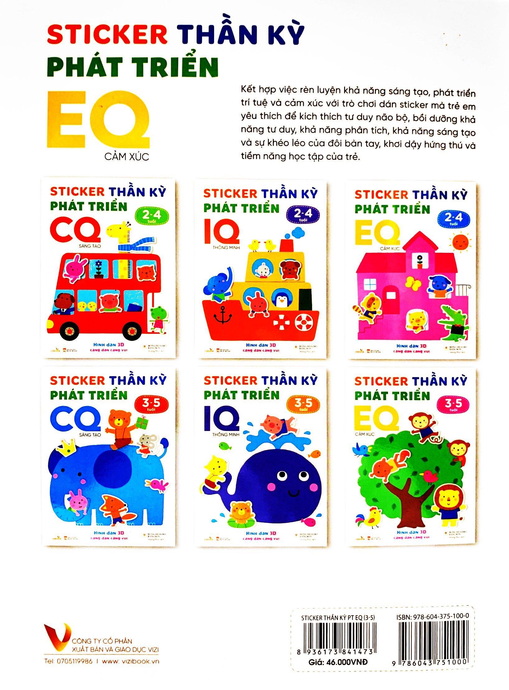 Sticker Thần Kỳ - Phát Triển EQ - Cảm Xúc (3-5 Tuổi)