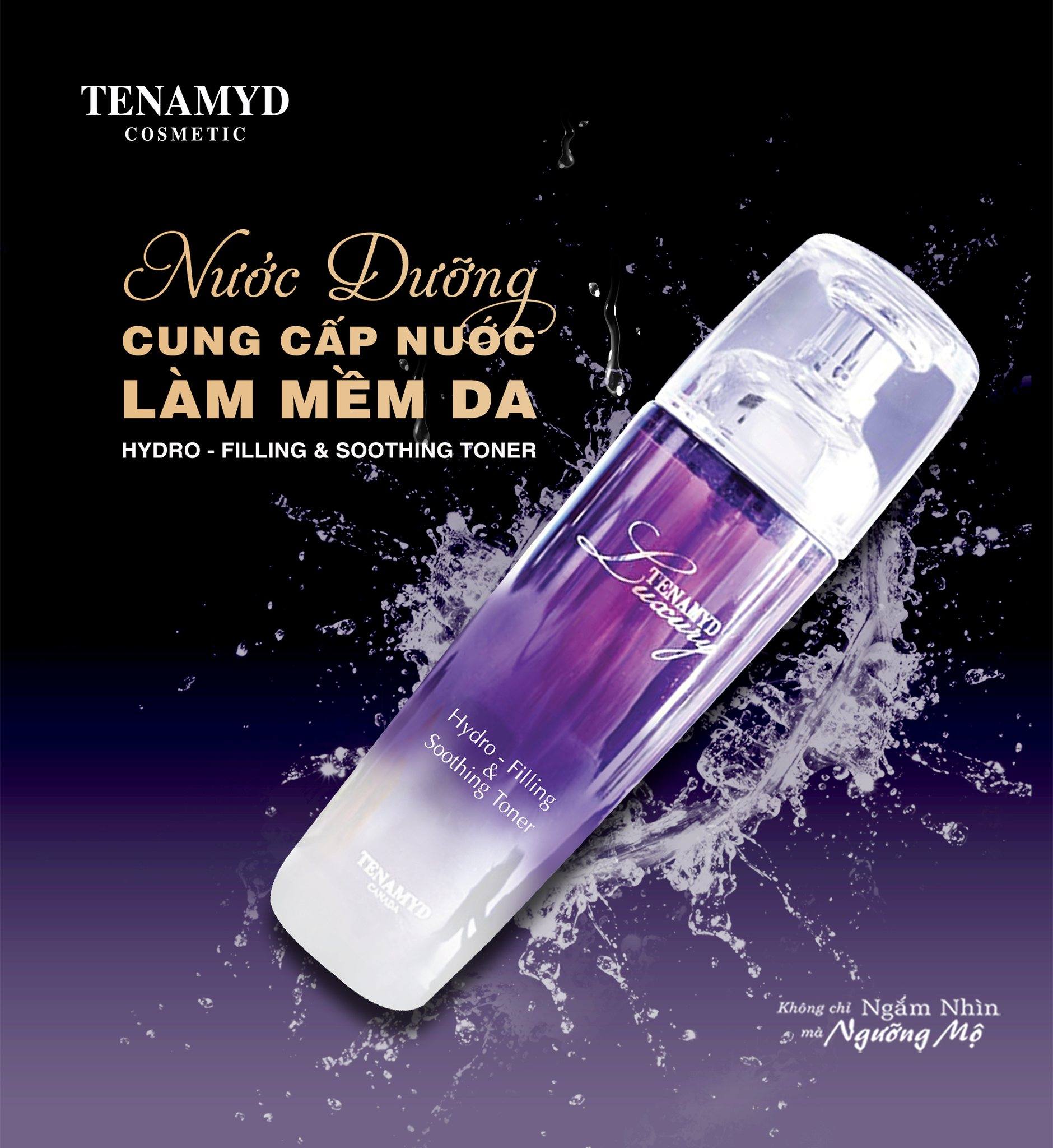 Nước dưỡng cung cấp nước làm mềm da TENAMYD Luxury Hydro-Filling &amp; Soothing Toner 140ml