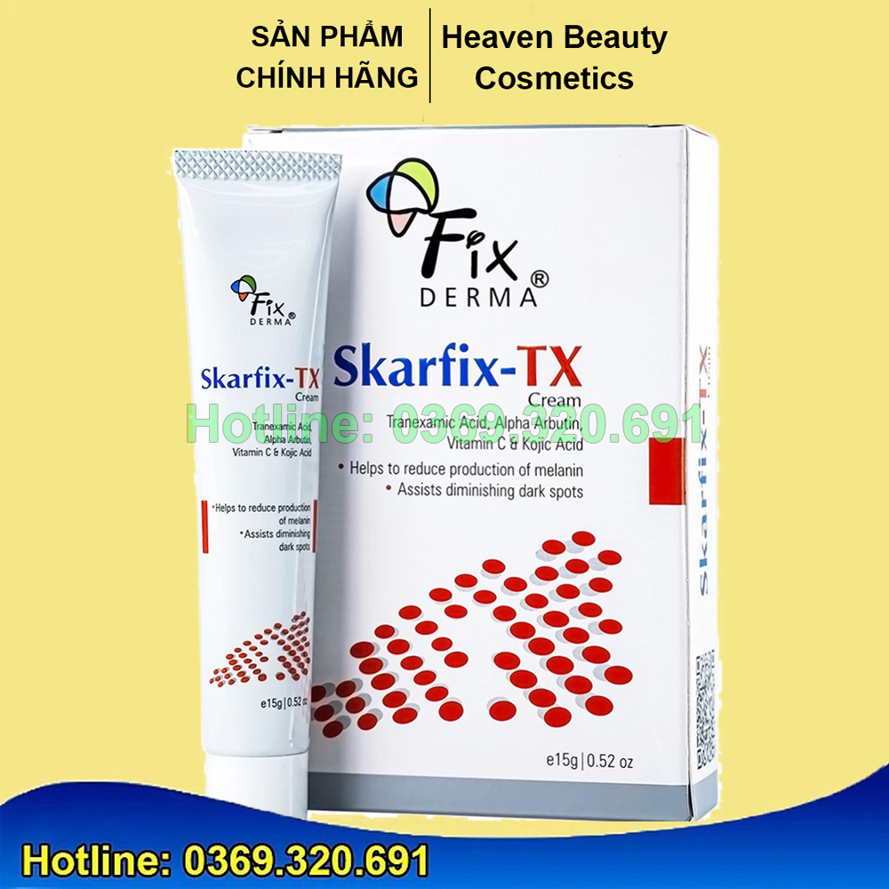 Fixderma Skarfix mờ thâm nám, tàn nhang - Fixderma Skarfix-TX Cream 15g- Hàng Chính Hãng - Dược Mỹ Phẩm Bác Sĩ Mã Phượng