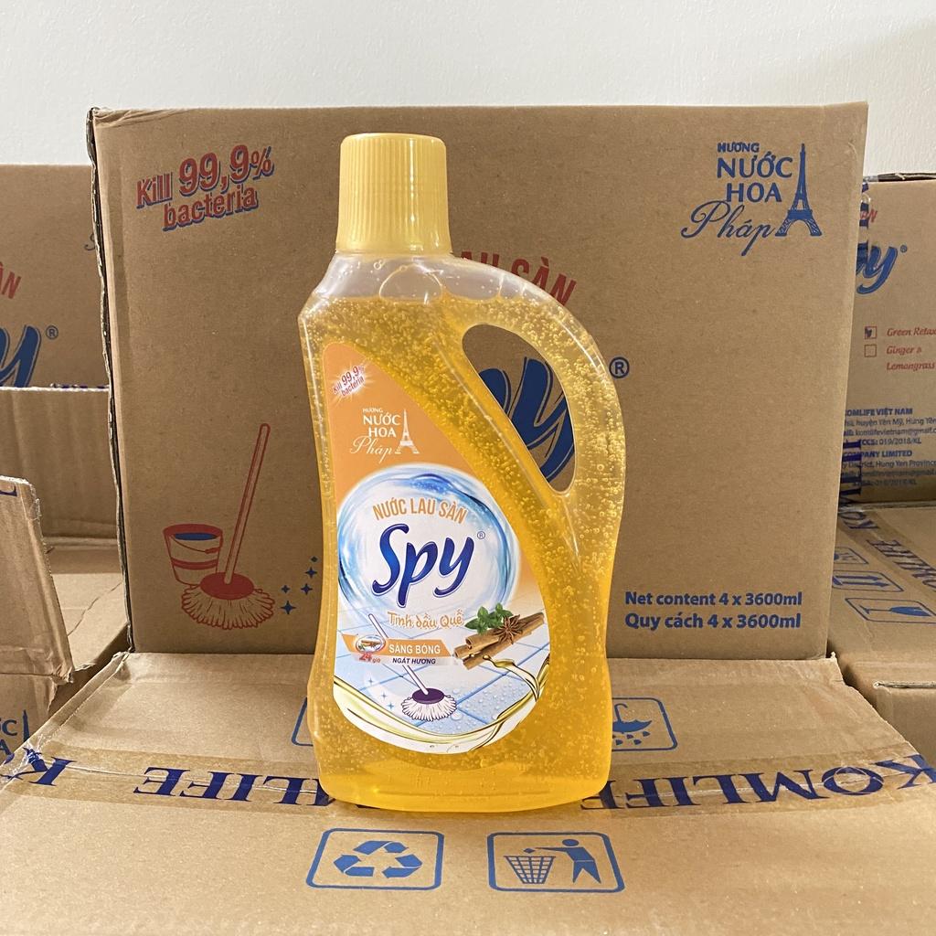 Nước lau sàn hương Quế SPY 950ml khử mùi hôi tanh, giúp xua đuổi côn trùng, loại bỏ vết bẩn cứng đầu