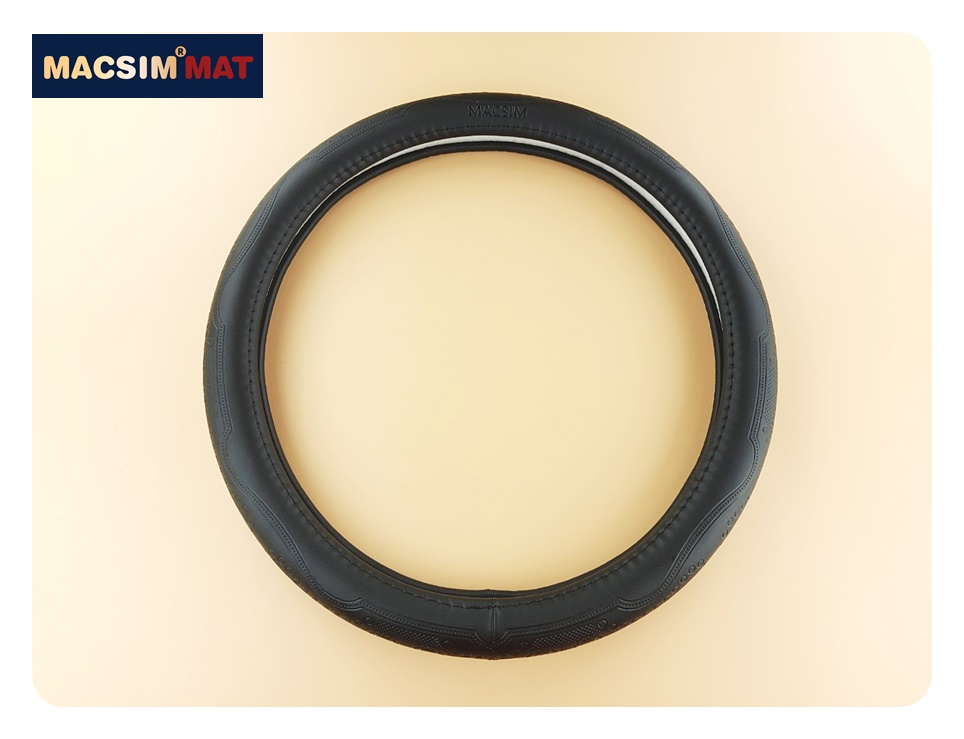 Bọc vô lăng cao cấp Macsim mã L611 chất liệu da thật - Khâu tay 100% size M màu be, mầu nâu, mầu đen