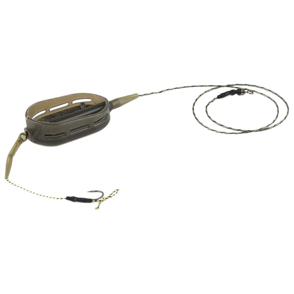 Carp Fishing Hair Rig Braided Wire Hook Group  Cage