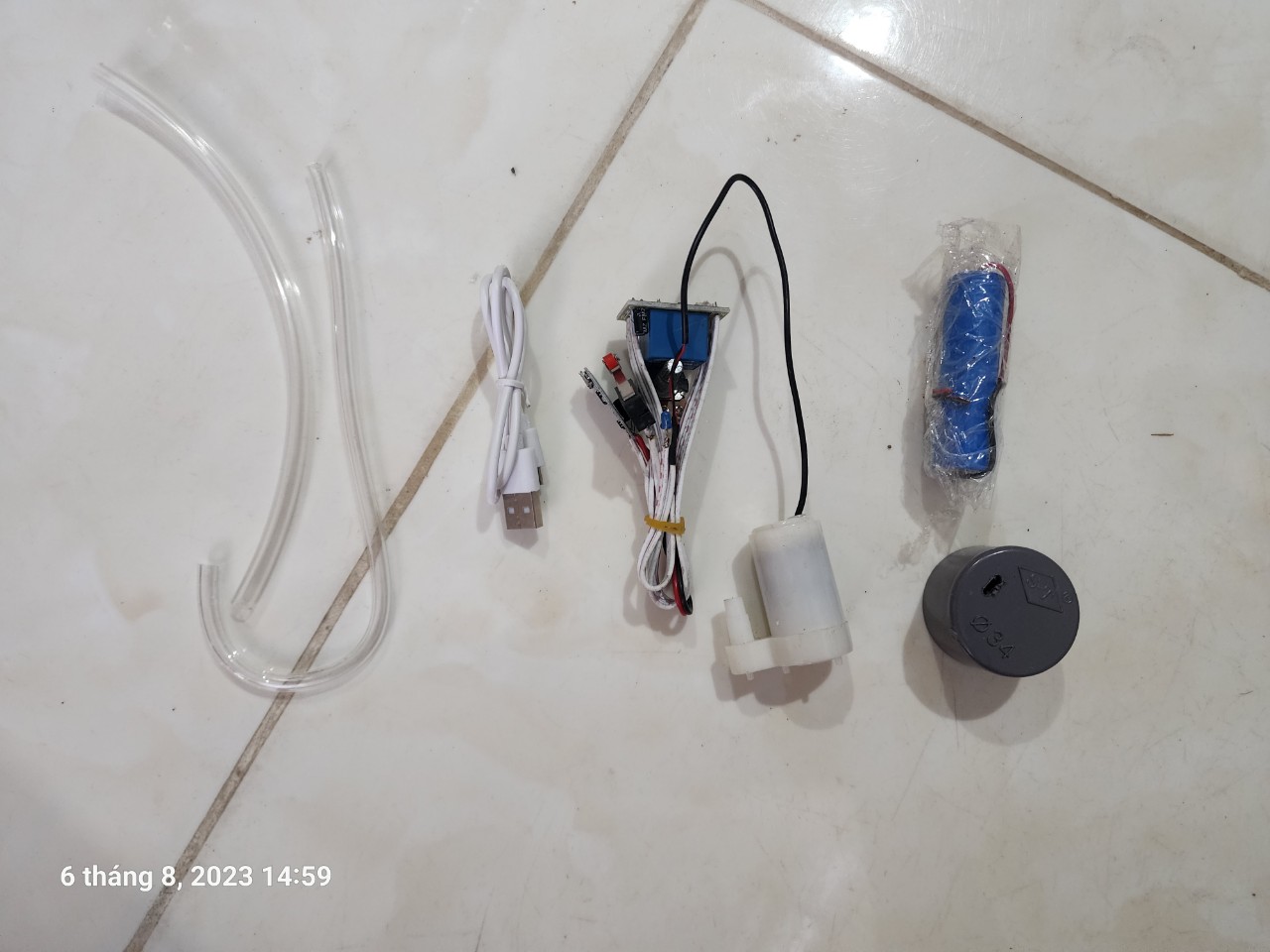 Combo Mạch Chế Máy Rót Ruou Tự Động 3v7 Hàn sẵn pin