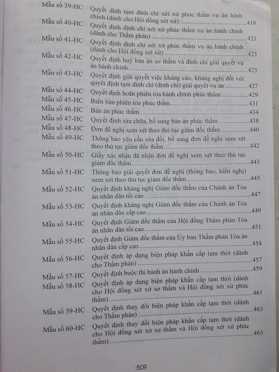 Hệ Thống Biểu Mẫu và Các Nghị Quyết Mới Năm 2019 Của Hội Đồng Thẩm Phán Tòa Án Nhân Dân Tối Cao