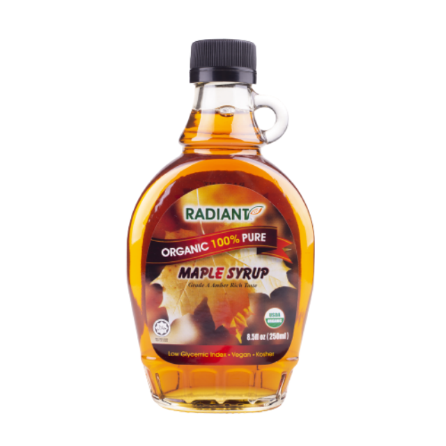 Siro Lá Phong Hữu Cơ Radiant Maple Syrup Grade A 250ml
