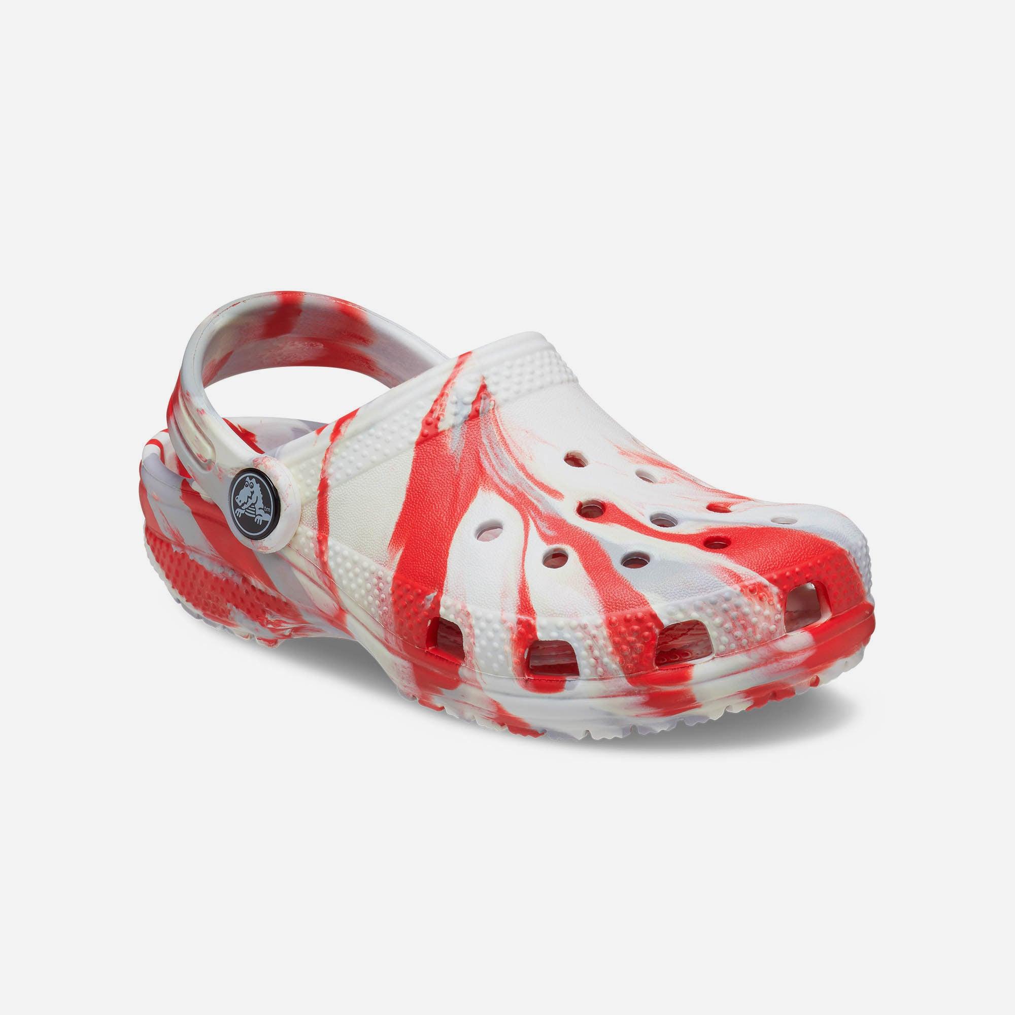 Giày nhựa trẻ em Crocs Classic Clog Toddler Marbled - 206838-1AZ