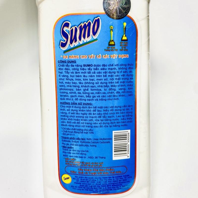 Tẩy Đa Năng Sumo 350 ml Tảy Các Bề Mặt Nhựa Men Sứ Kim Loại Nội Thất Dụng Cụ Cơ Khí