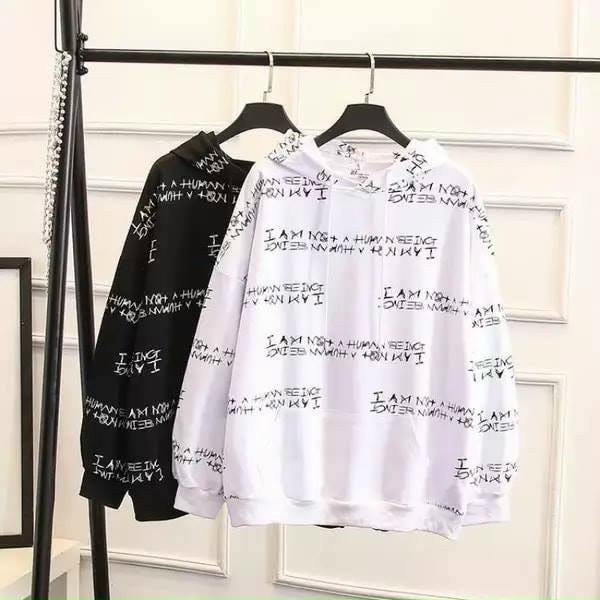 Áo Khoác Hoodie Nỉ Bông Phối Chữ Unisex_KN35