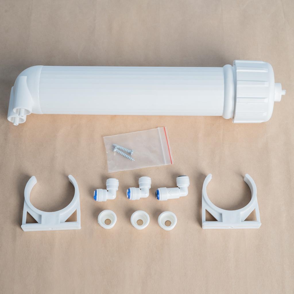 BỘ VỎ MÀNG DÙNG CHO MÁY LỌC 10-20 LÍT /H nối nhanh kèm co, van , kẹp đầy đủ