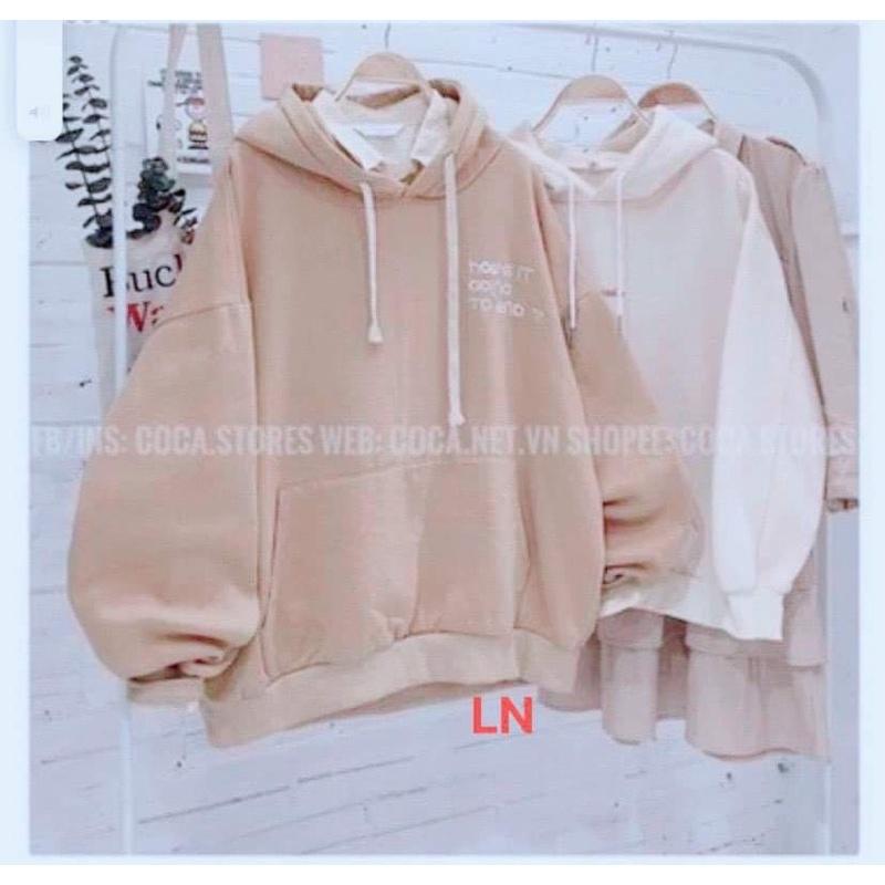 Áo hoodie logo chữ trắng DA6