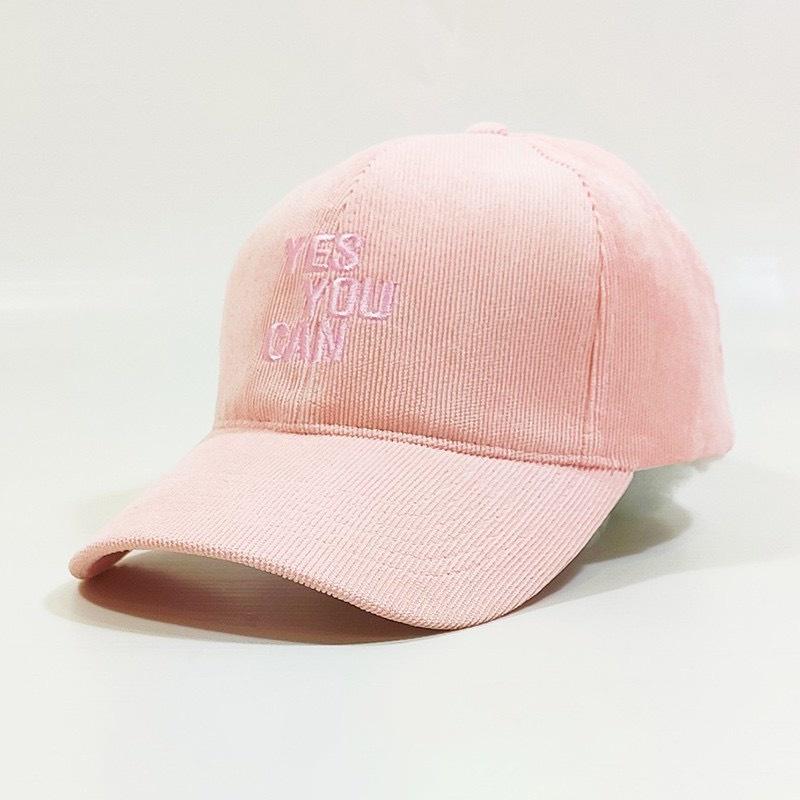 Mũ lưỡi trai Nón kết thêu chữ YES YOU CAN 347 phong cách Ulzzang form unisex nam nữ