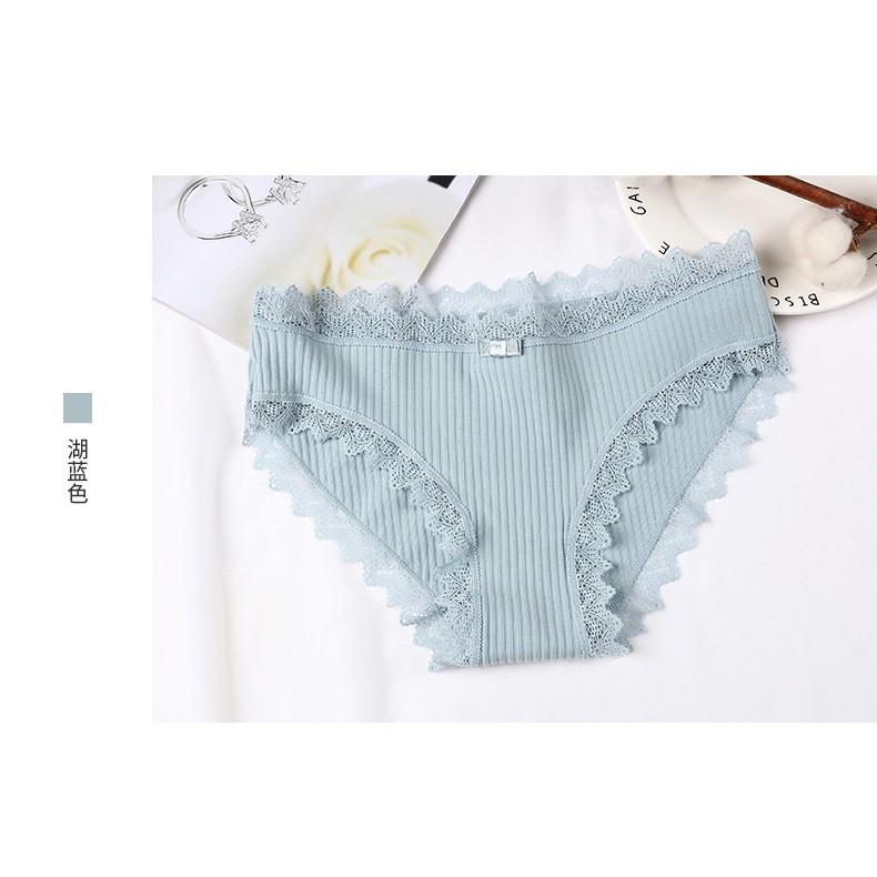 Quần lót nữ sợi bông viền ren