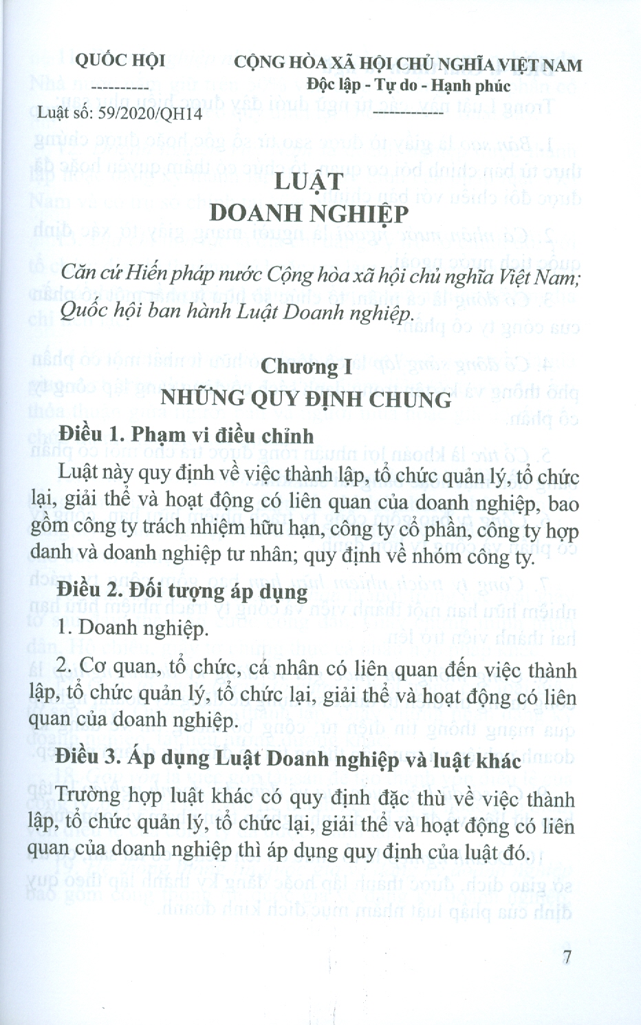 Luật Doanh Nghiệp (Song ngữ Việt - Anh)