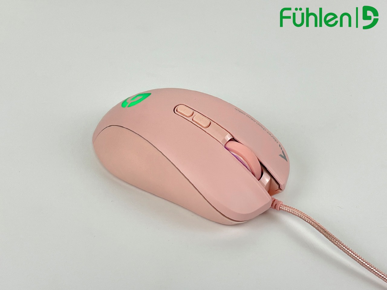 Chuột có dây game Fuhlen G90 pink - Hàng chính hãng.