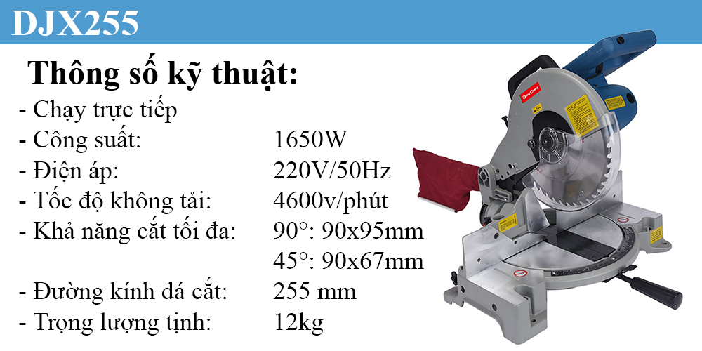 Máy cắt nhôm DongCheng DJX255