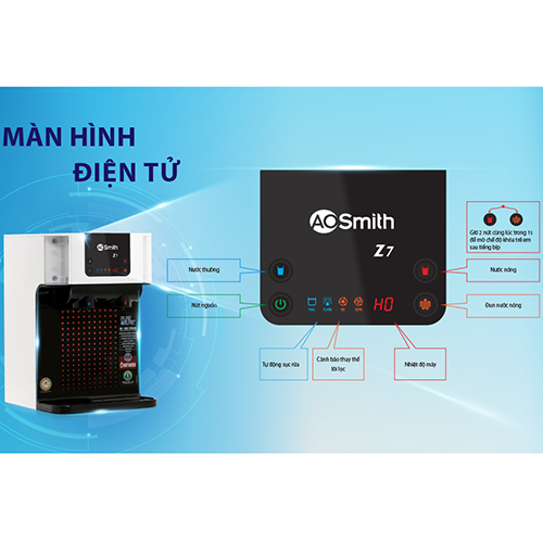 Máy lọc nước A. O. Smith Z7 5 lõi nước nóng - Hàng chính hãng