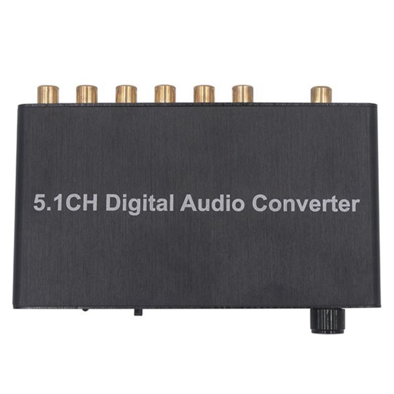 Bộ Chuyển Đổi Âm Thanh Kỹ Thuật Số 5.1Ch DTS/AC3 Cho Giải Mã DOLBY Đầu Vào SPDIF Sang Bộ Giải Mã 5.1 Đồng Trục SPDIF Sang RCA