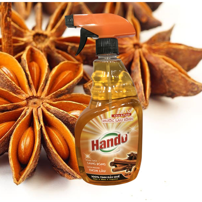 Nước lau kính hương quế 680ml
