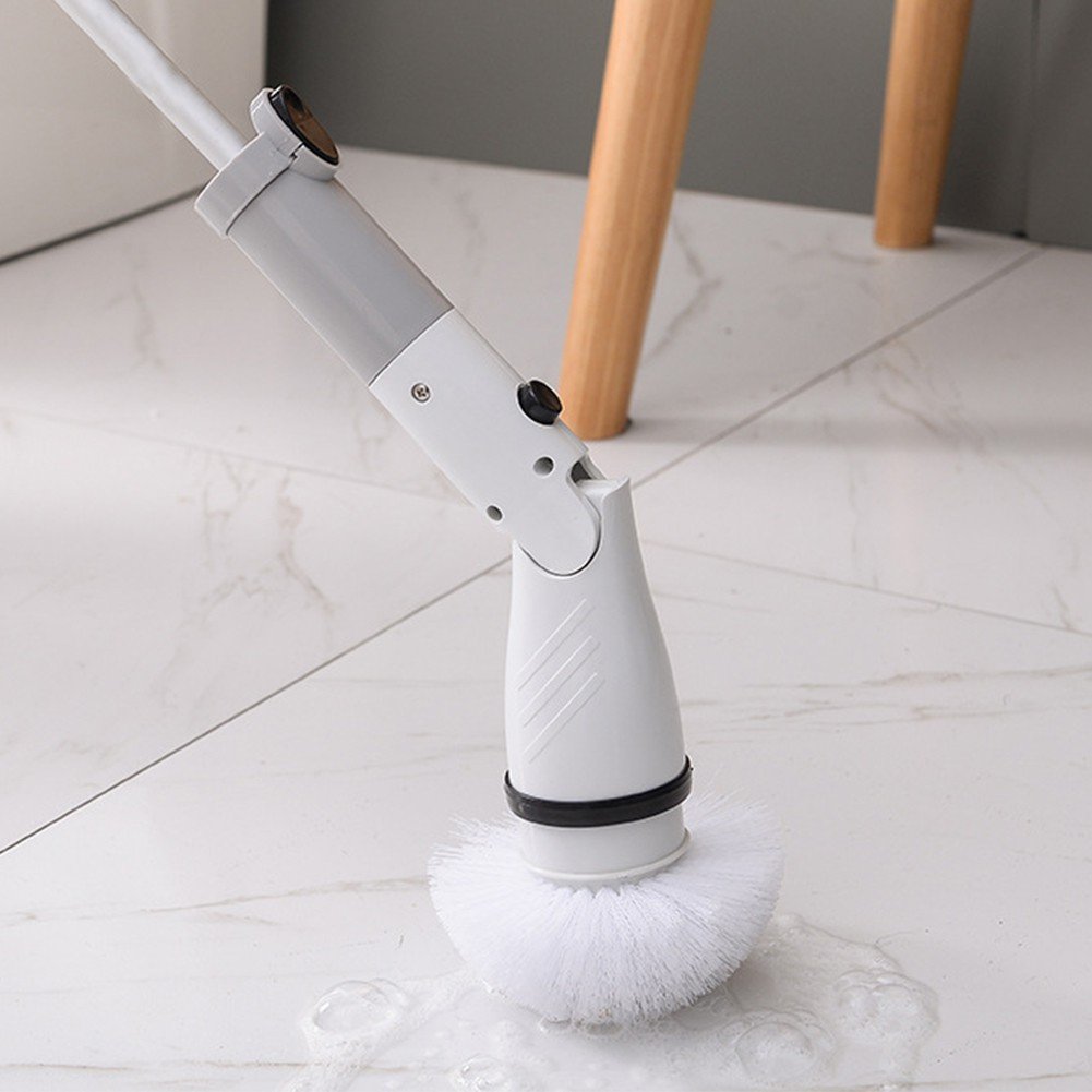 Chổi điện cọ nhà vệ sinh tự động Sothing JESOPB, đa năng kèm 4 đầu chổi tiện dụng chà siêu sạch - Hàng nhập khẩu