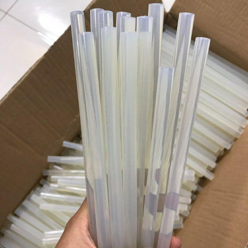 BỘ 10 CÂY KEO NẾN MIỄN PHÍ GIAO HÀNG KEO NẾN SILICON LOẠI NHỎ TRẮNG ĐỤC DÀI 25CM DÙNG CHO SÚNG BẮN KEO TIỆN DỤNG