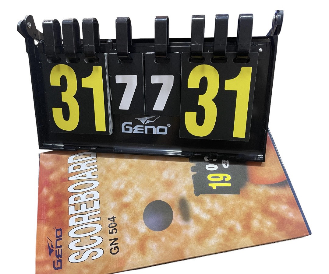 Bảng lật tính điểm cầm tay thể thao Geno , bảng điểm bóng chuyền , cầu lông , bóng bàn - Shop Toàn Châu