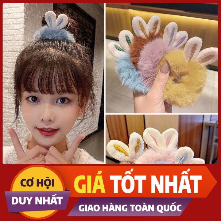 CỘT TÓC LÔNG MỊN TAI THỎ HÀN QUỐC CỰC XINH - NUNAM SHOP